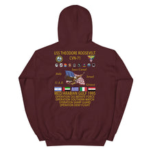 Load image into Gallery viewer, USS Theodore Roosevelt (CVN-71) 1995 Cruise Hoodie