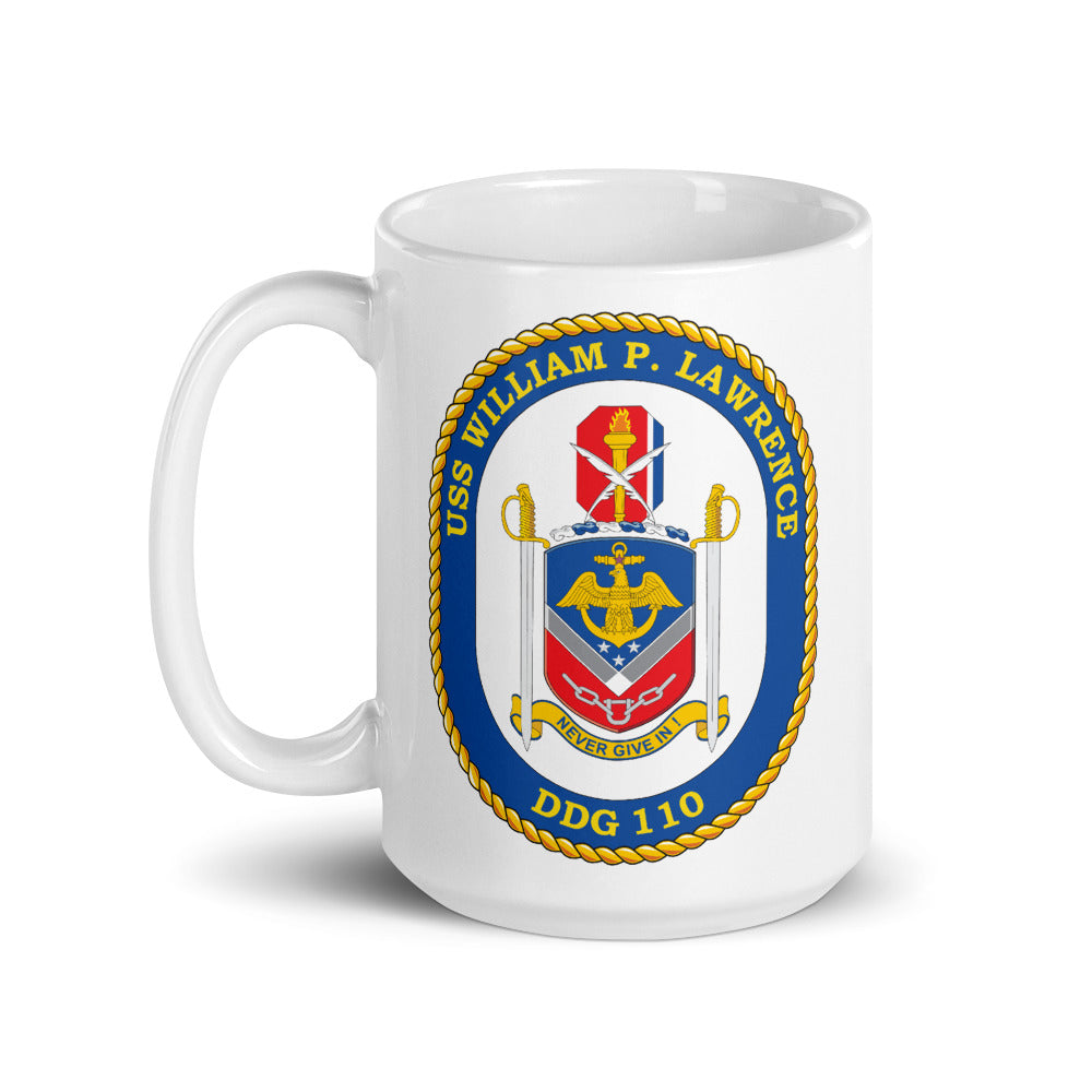 USS William P. Lawrence (DDG-110) Ship's Crest Mug