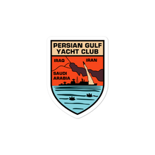 Load image into Gallery viewer, Persian Gulf Yacht Club Shield Vinyl Sticker