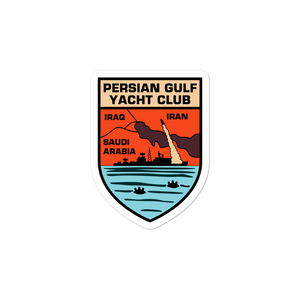 Persian Gulf Yacht Club Shield Vinyl Sticker