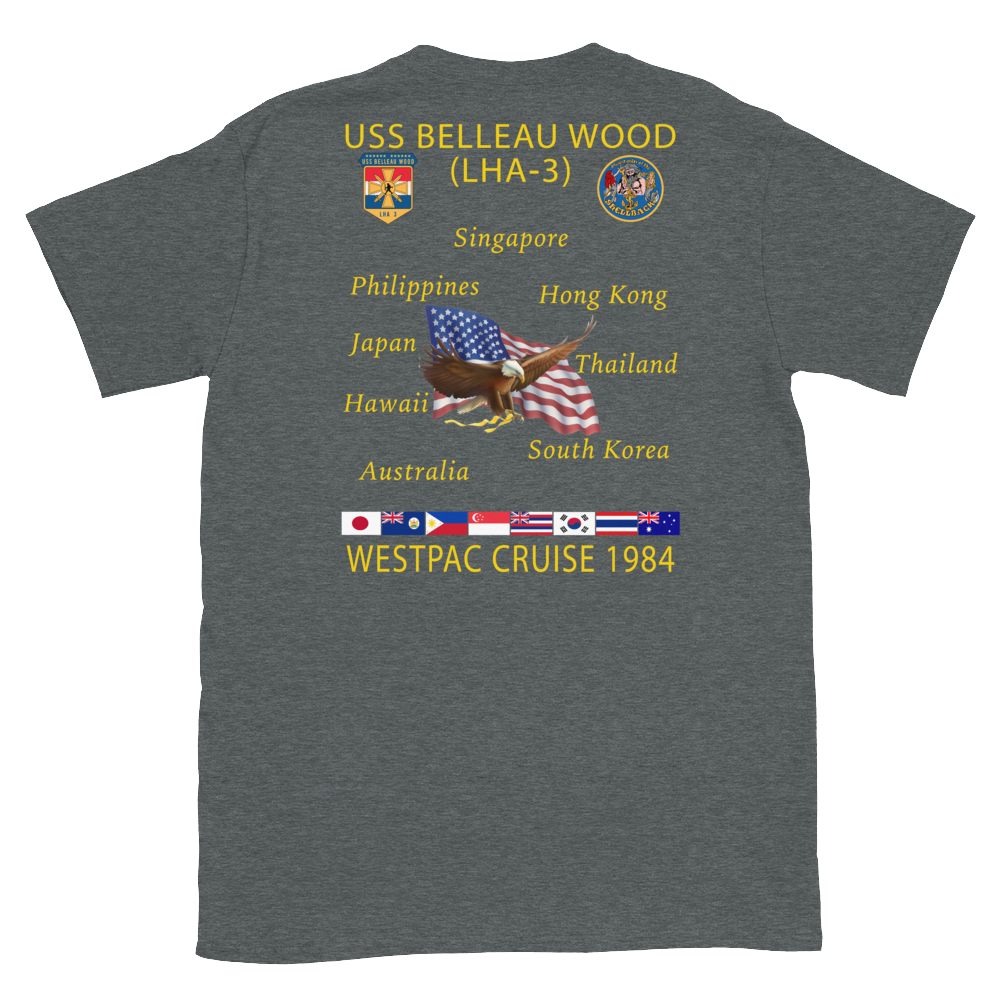 USS Belleau Wood (LHA-3) 1984 Cruise Shirt