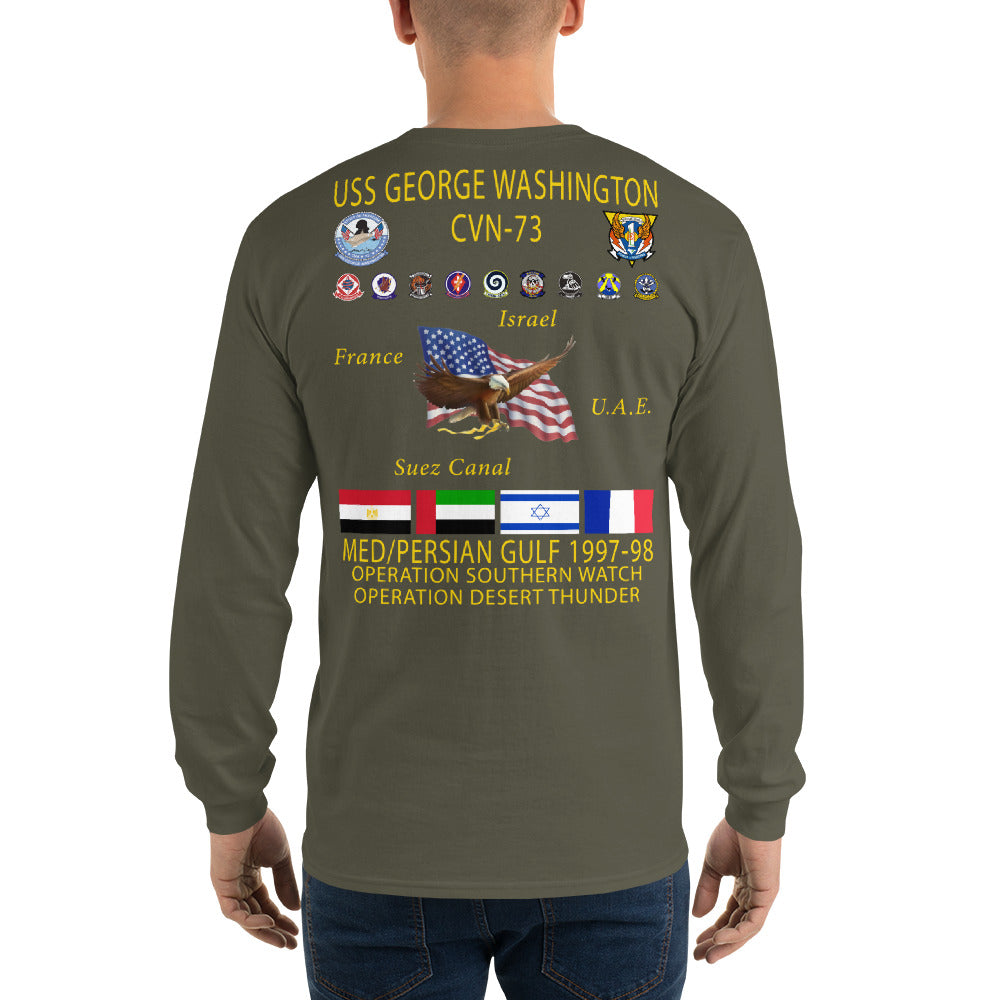 USS George Washington (CVN-73) 1997-98 Long Sleeve Cruise Shirt
