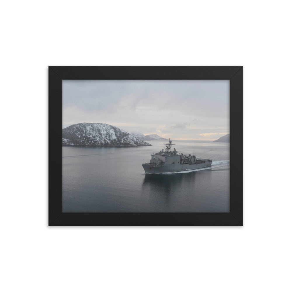USS Fort McHenry (LSD-43) Framed Ship Photo
