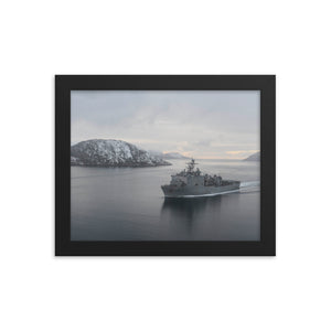 USS Fort McHenry (LSD-43) Framed Ship Photo