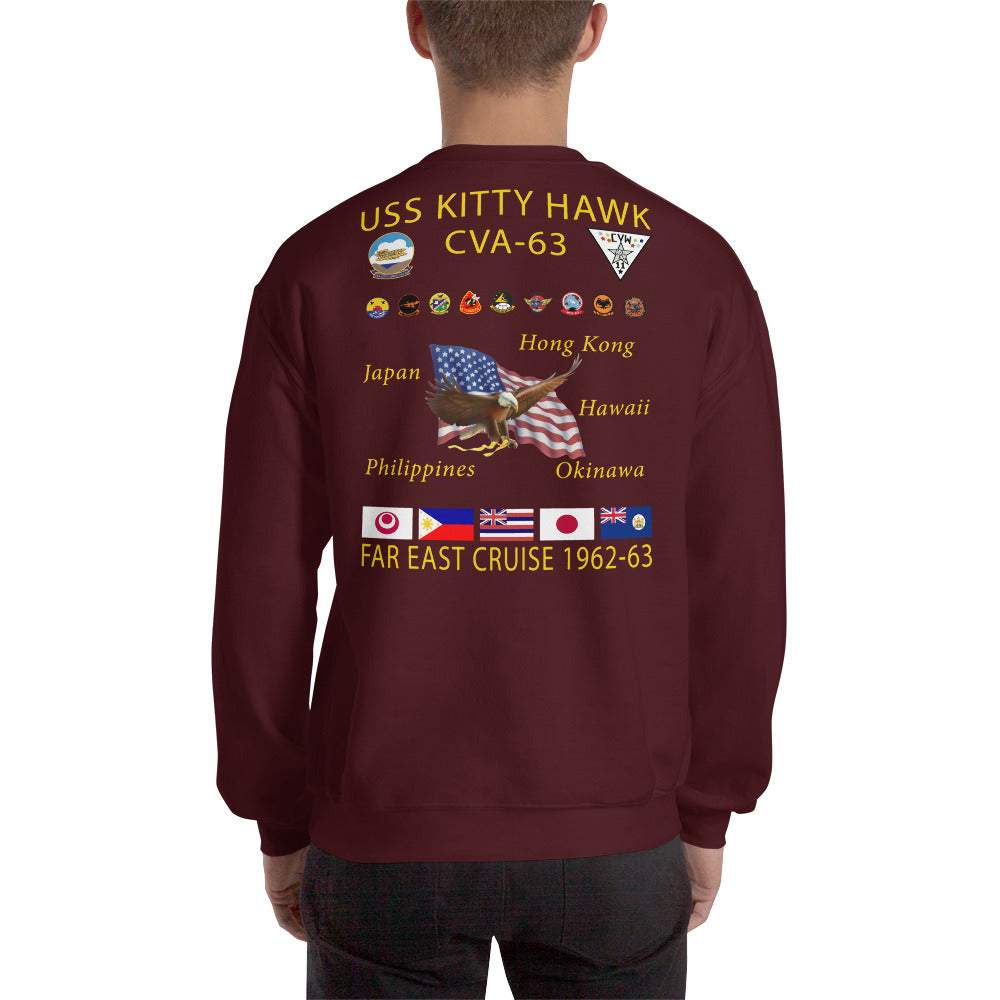USS Kitty Hawk (CVA-63) 1962-63 Cruise Sweatshirt