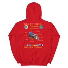 Load image into Gallery viewer, USS Peterson (DD-969) 1994-95 Cruise Hoodie