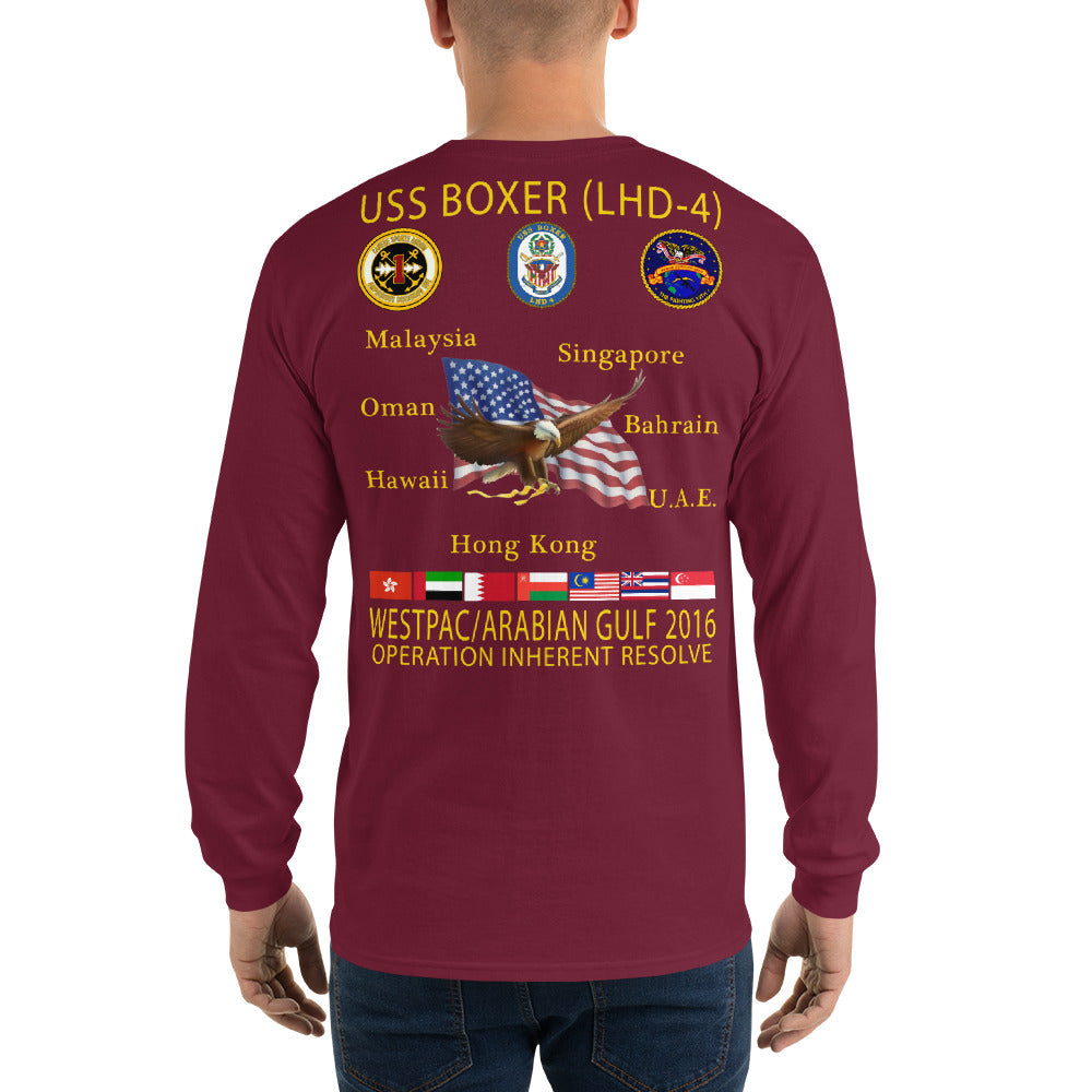 USS Boxer (LHD-4) 2016 Long Sleeve Cruise Shirt
