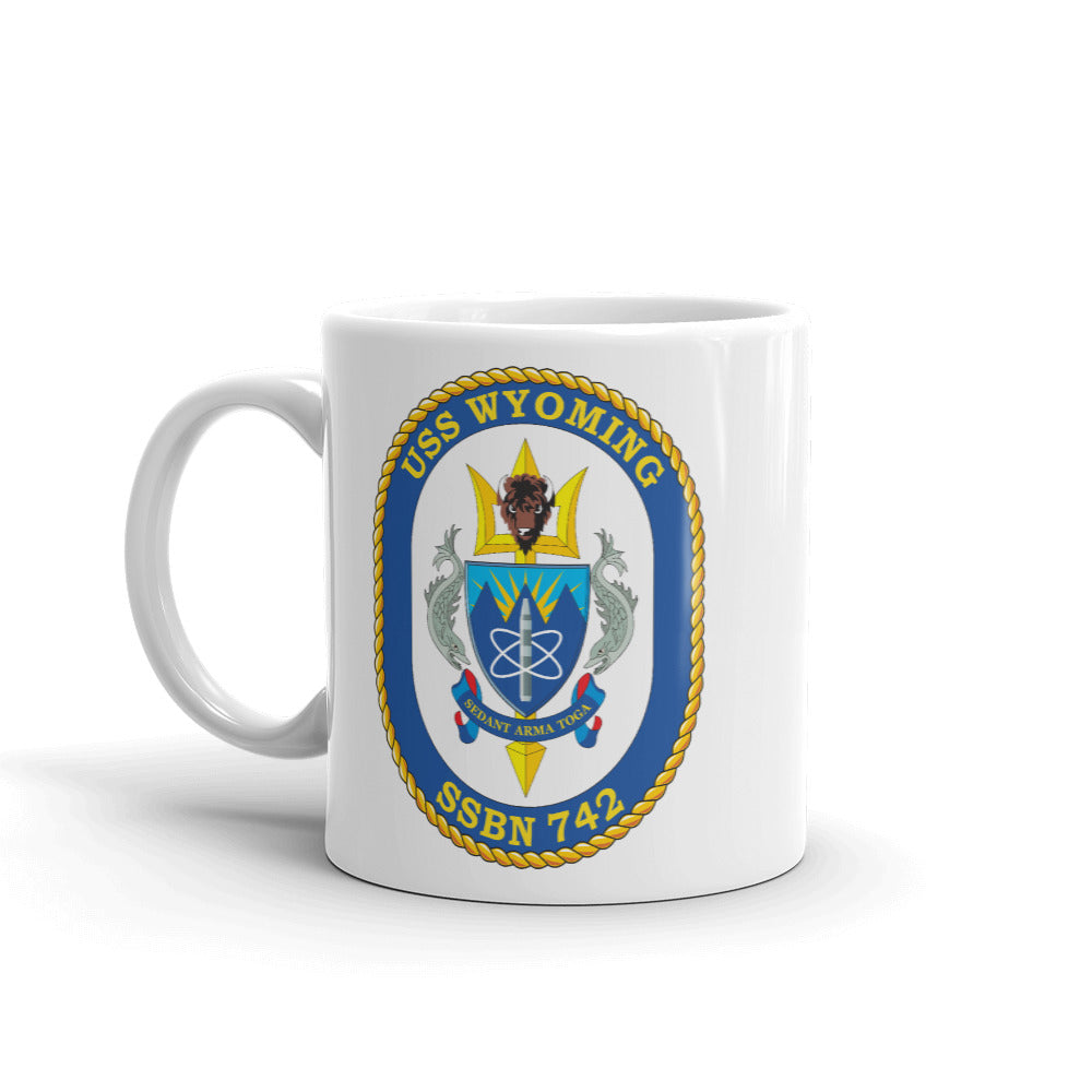 USS Wyoming (SSBN-742) Ship's Crest Mug