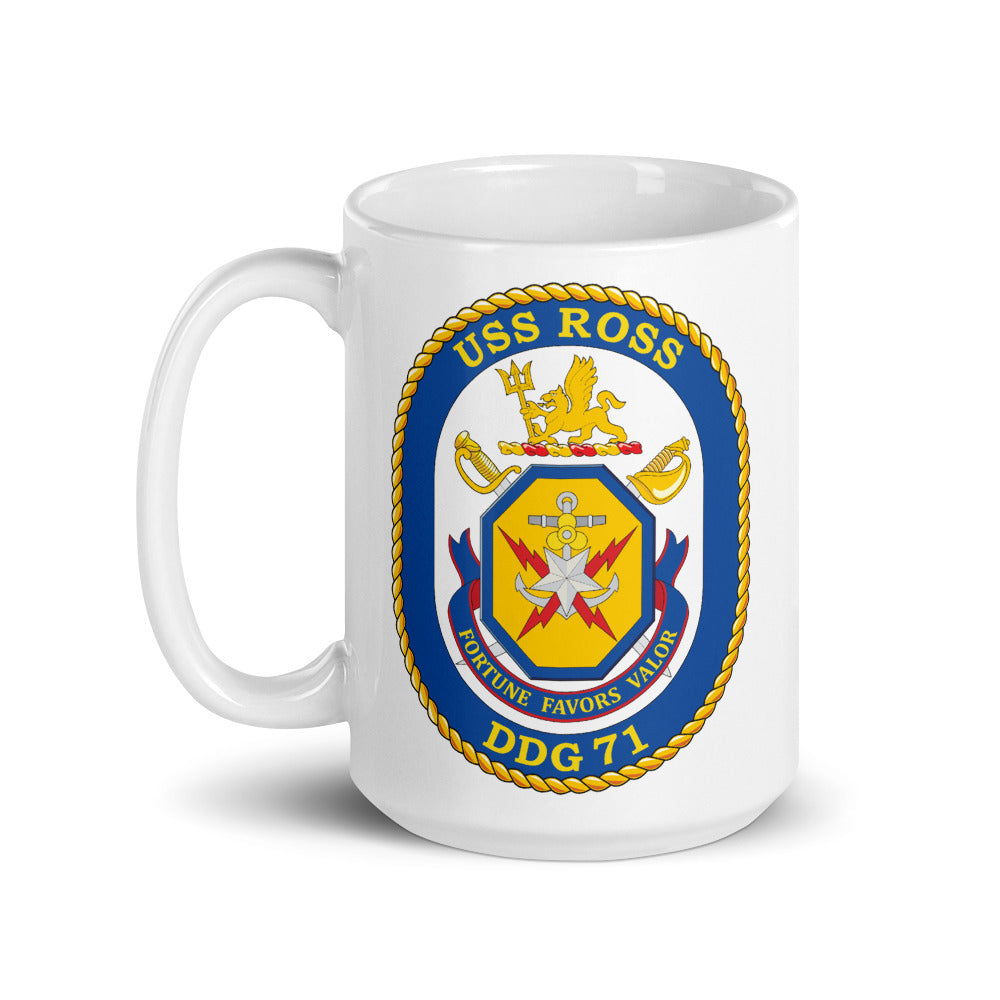 USS Ross (DDG-71) Ship's Crest Mug