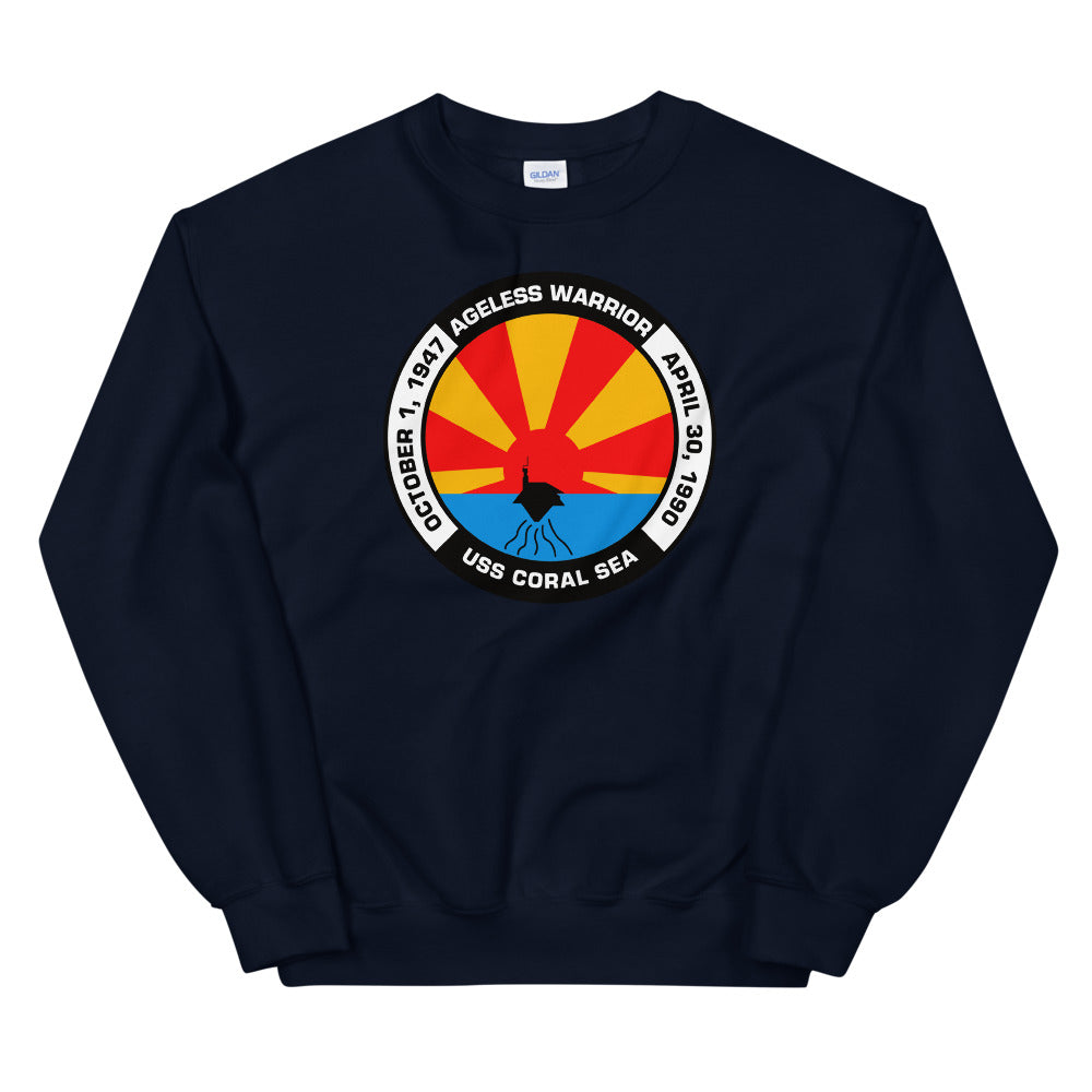USS Coral Sea (CV-43) Ageless Warrior Sweatshirt