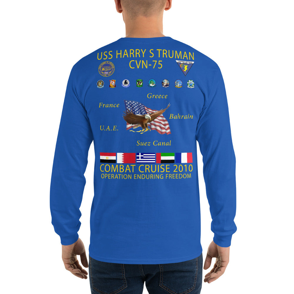 USS Harry S. Truman (CVN-75) 2010 Long Sleeve Cruise Shirt