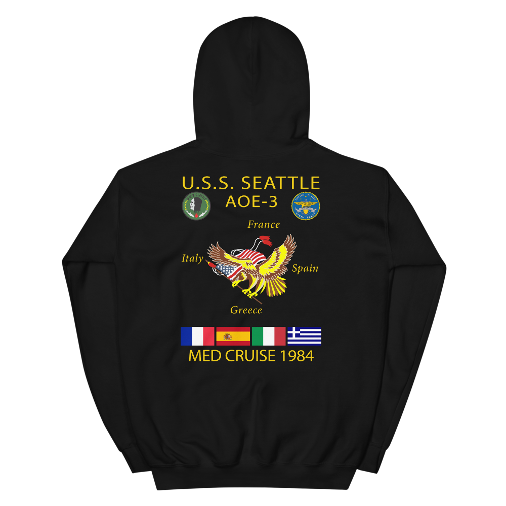 USS Seattle (AOE-3) 1984 Cruise Hoodie