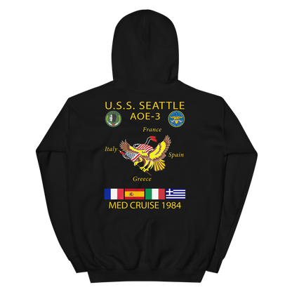 USS Seattle (AOE-3) 1984 Cruise Hoodie