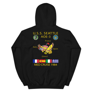 USS Seattle (AOE-3) 1984 Cruise Hoodie