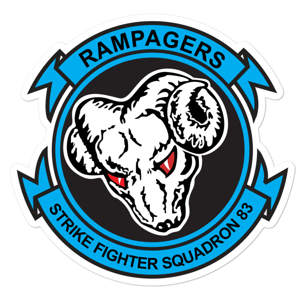 VFA-83 Rampagers Squadron Crest Vinyl Sticker