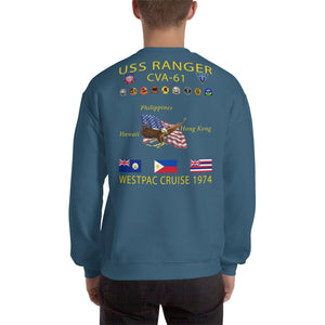 USS Ranger (CVA-61) 1974 Cruise Sweatshirt