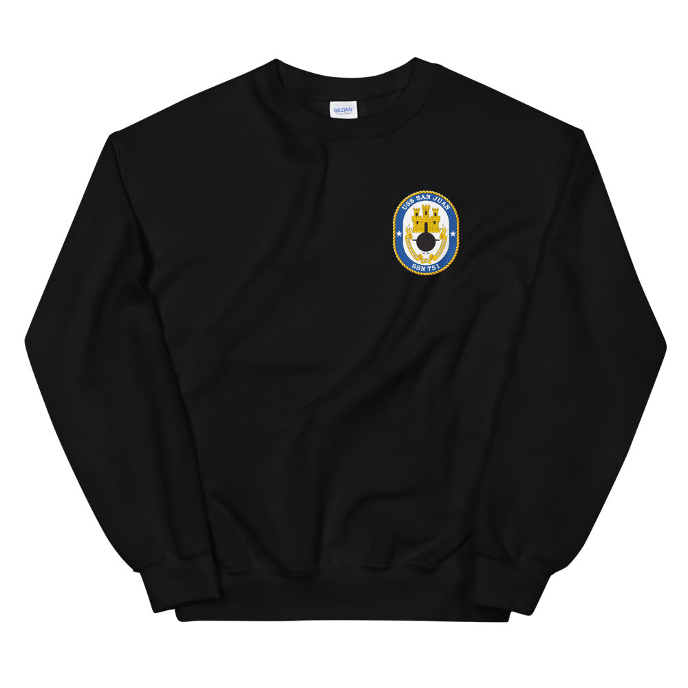 USS San Juan (SSN-751) Ship's Crest Sweatshirt