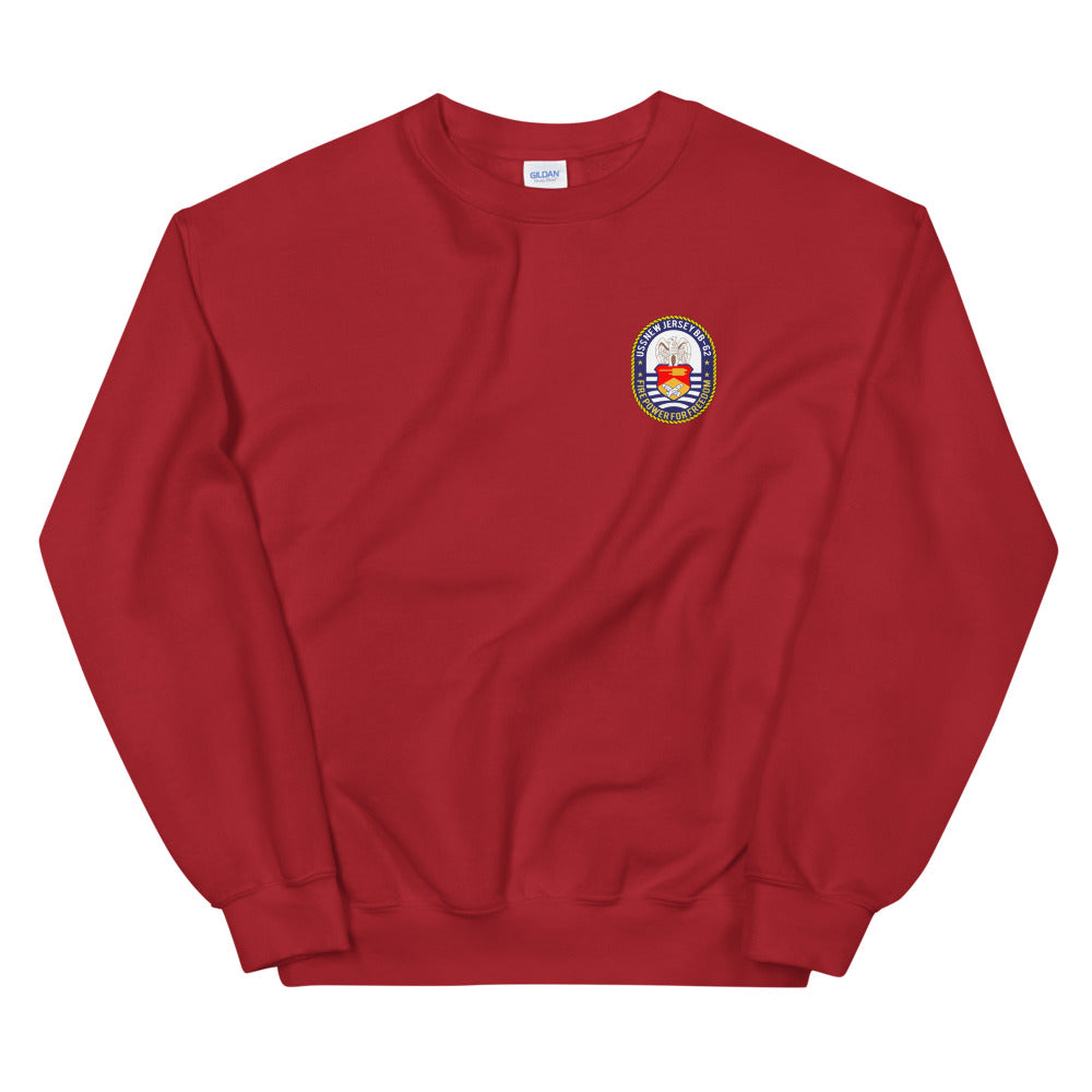 USS New Jersey (BB-62) Ship's Crest Sweatshirt