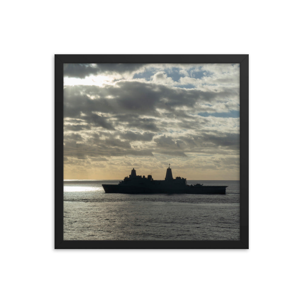USS Fort McHenry (LSD-43) Framed Ship Photo