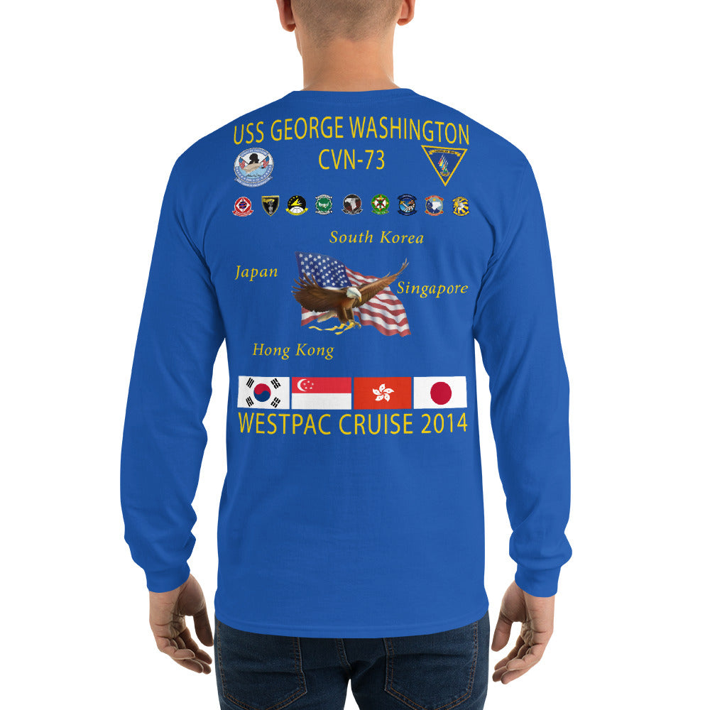 USS George Washington (CVN-73) 2014 Long Sleeve Cruise Shirt