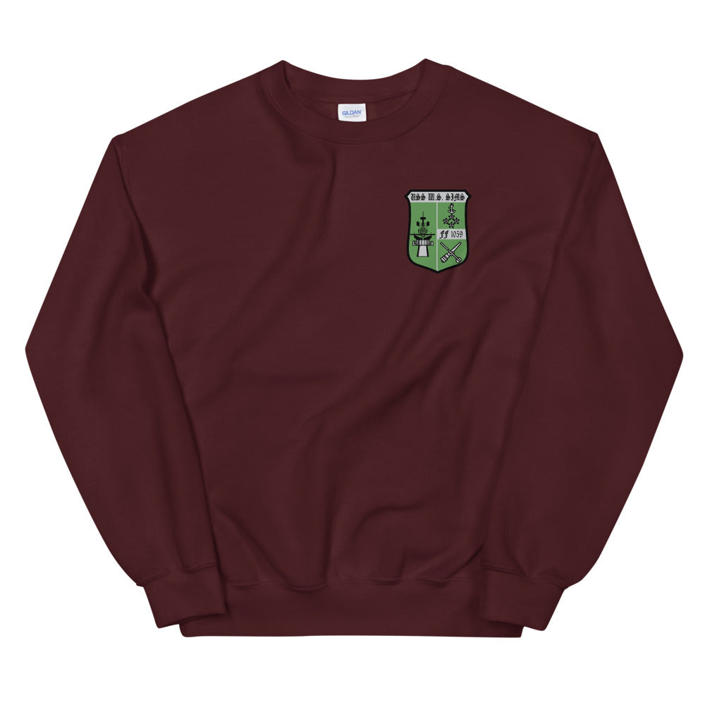 USS Simms (FF-1059) Ship's Crest Sweatshirt