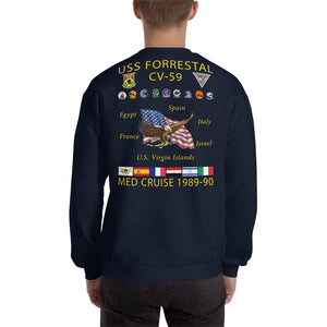 USS Forrestal (CV-59) 1989-90 Cruise Sweatshirt