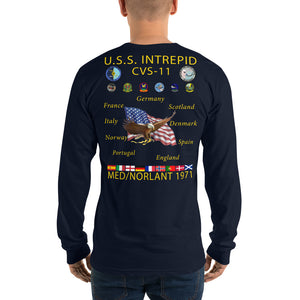 USS Intrepid (CVS-11) 1971 Long Sleeve Cruise Shirt