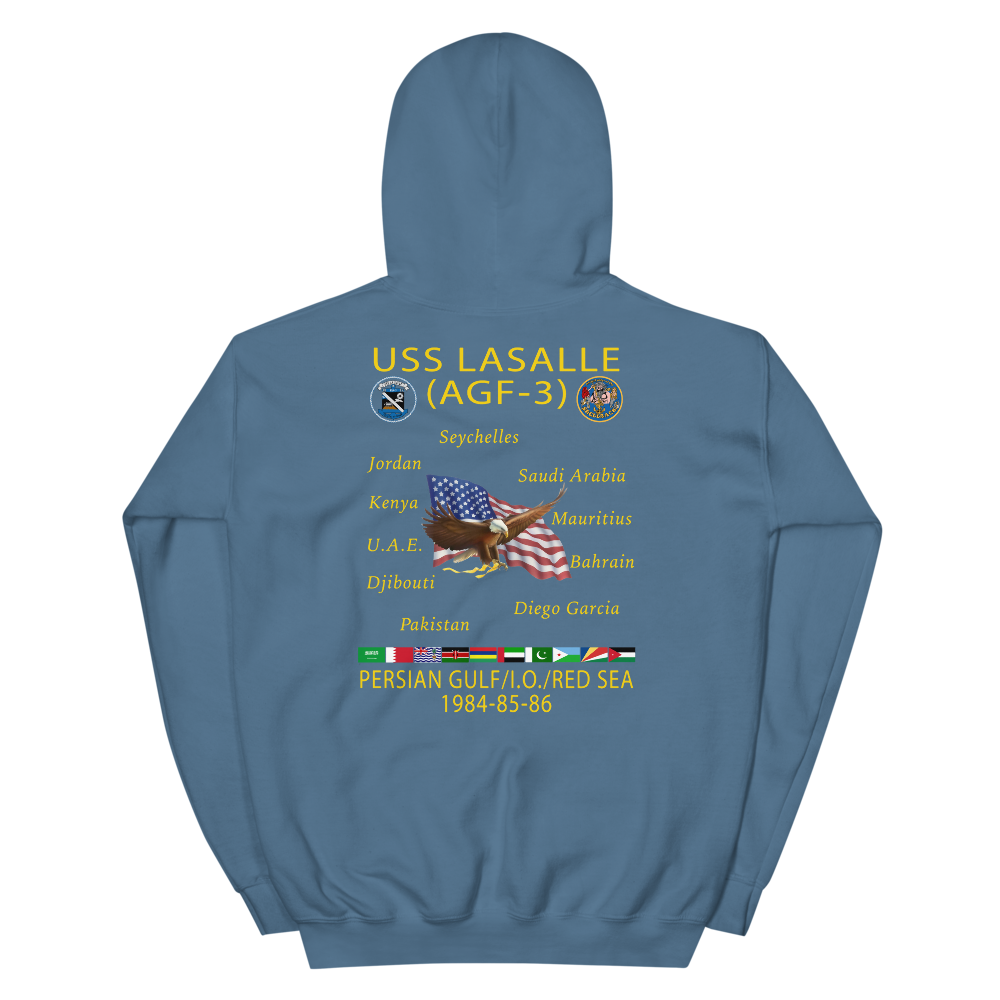 USS LASALLE (AGF-3) Custom Cruise Hoodie