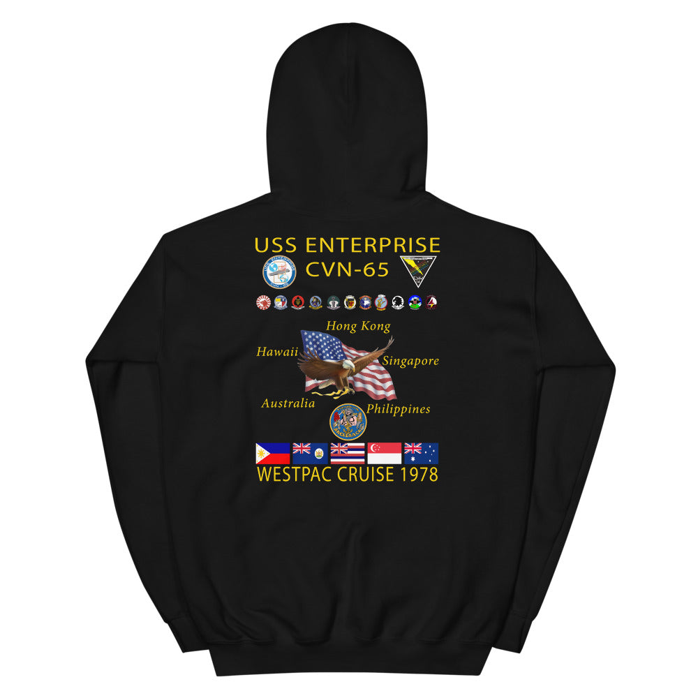 USS Enterprise (CVN-65) 1978 Cruise Hoodie