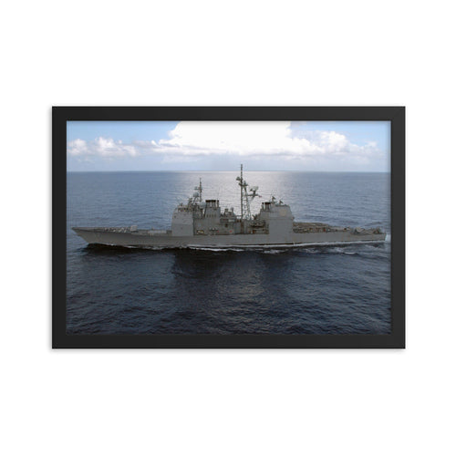 USS Lake Champlain (CG-57) Framed Ship Photo