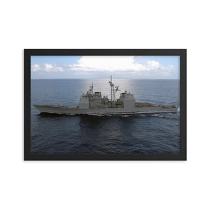 USS Lake Champlain (CG-57) Framed Ship Photo