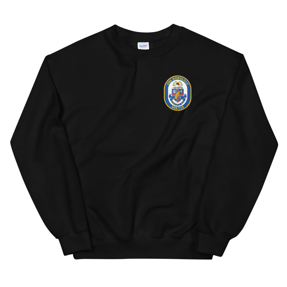 USS Honolulu (SSN-718) Ship's Crest Sweatshirt