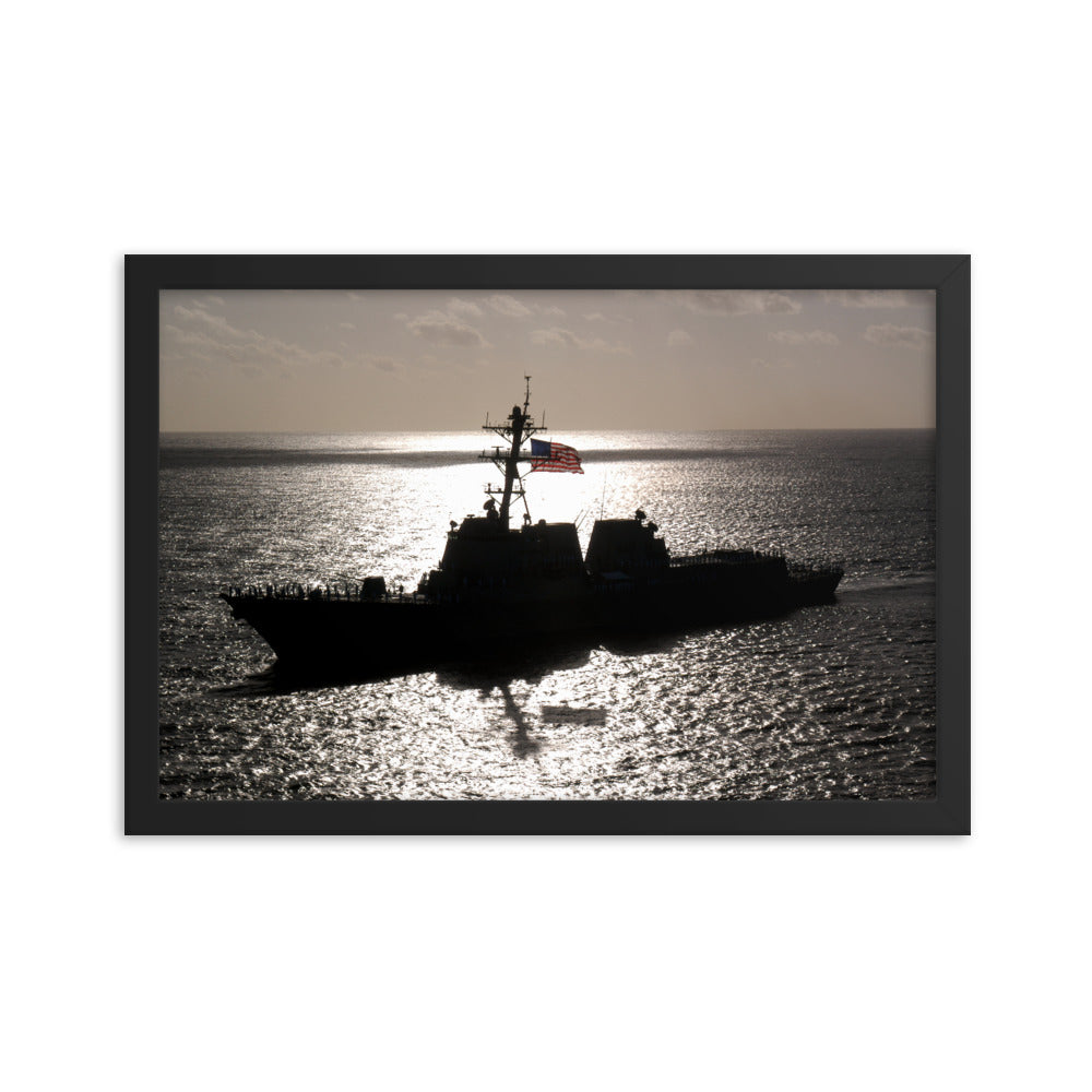 USS Chafee (DDG-90) Framed Ship Photo