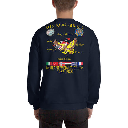 USS Iowa (BB-61) 1987-88 Cruise Sweatshirt