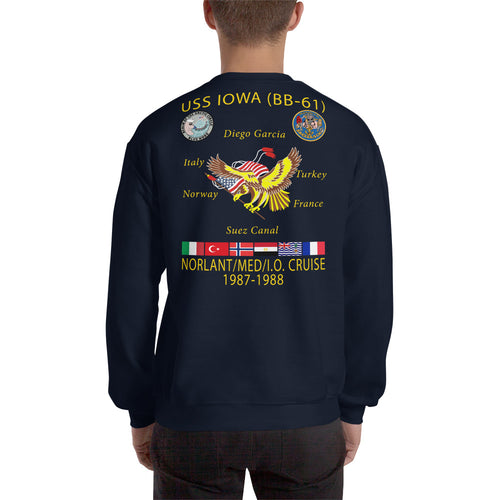 USS Iowa (BB-61) 1987-88 Cruise Sweatshirt