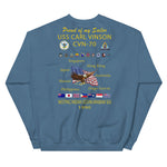 USS Carl Vinson (CVN-70) 1990 Cruise Sweatshirt - Family