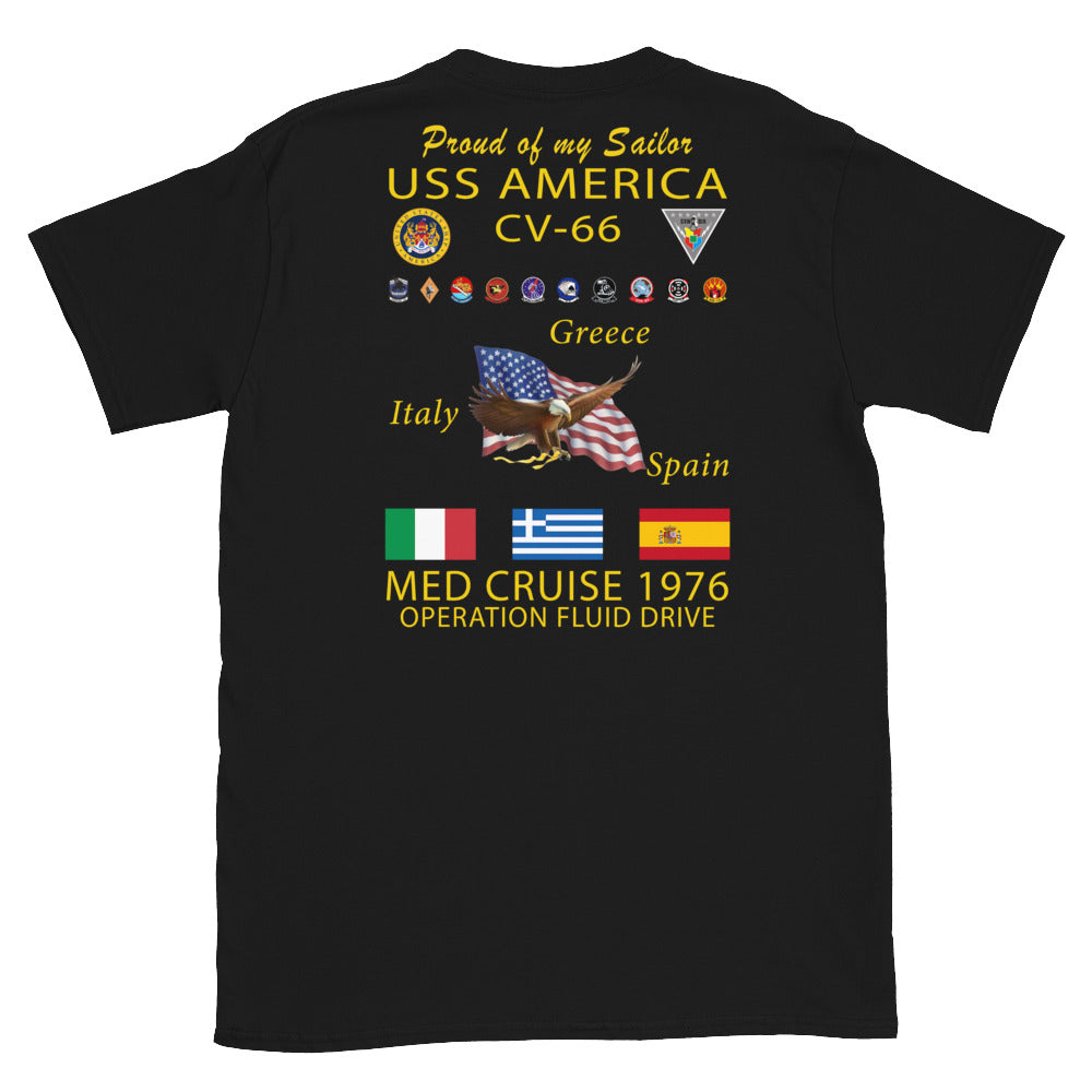 USS America (CV-66) 1976 Cruise Shirt - FAMILY