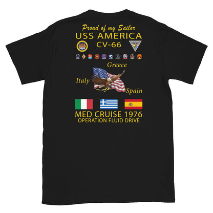 USS America (CV-66) 1976 Cruise Shirt - FAMILY