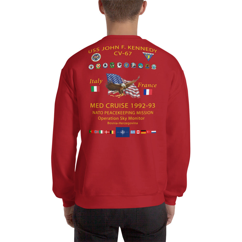 USS John F. Kennedy (CV-67) 1992-93 Cruise Sweatshirt