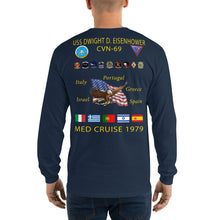 Load image into Gallery viewer, USS Dwight D. Eisenhower (CVN-69) 1979 Long Sleeve Cruise Shirt