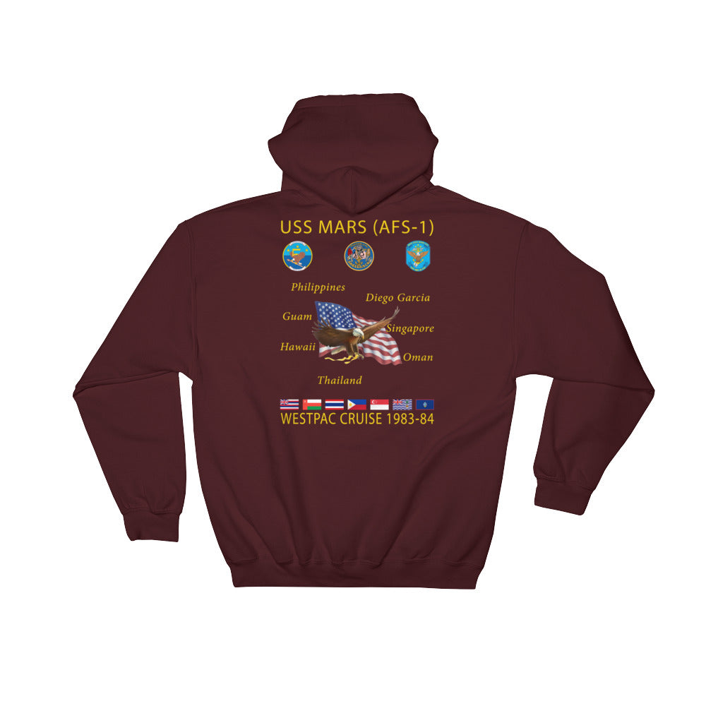 USS Mars (AFS-1) 1983-84 Cruise Hoodie