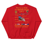 USS Abraham Lincoln (CVN-72) 1998 Cruise Sweatshirt - Family