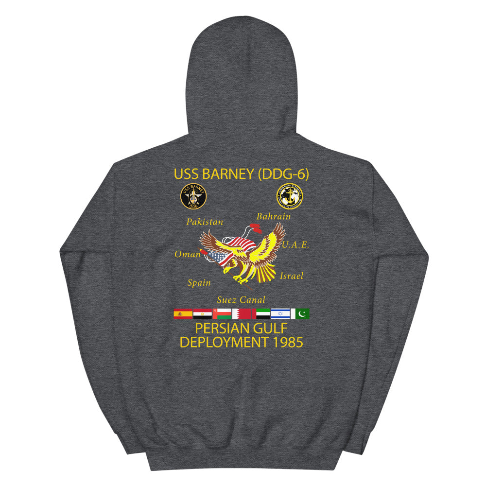 USS Barney (DDG-6) 1985 Cruise Hoodie