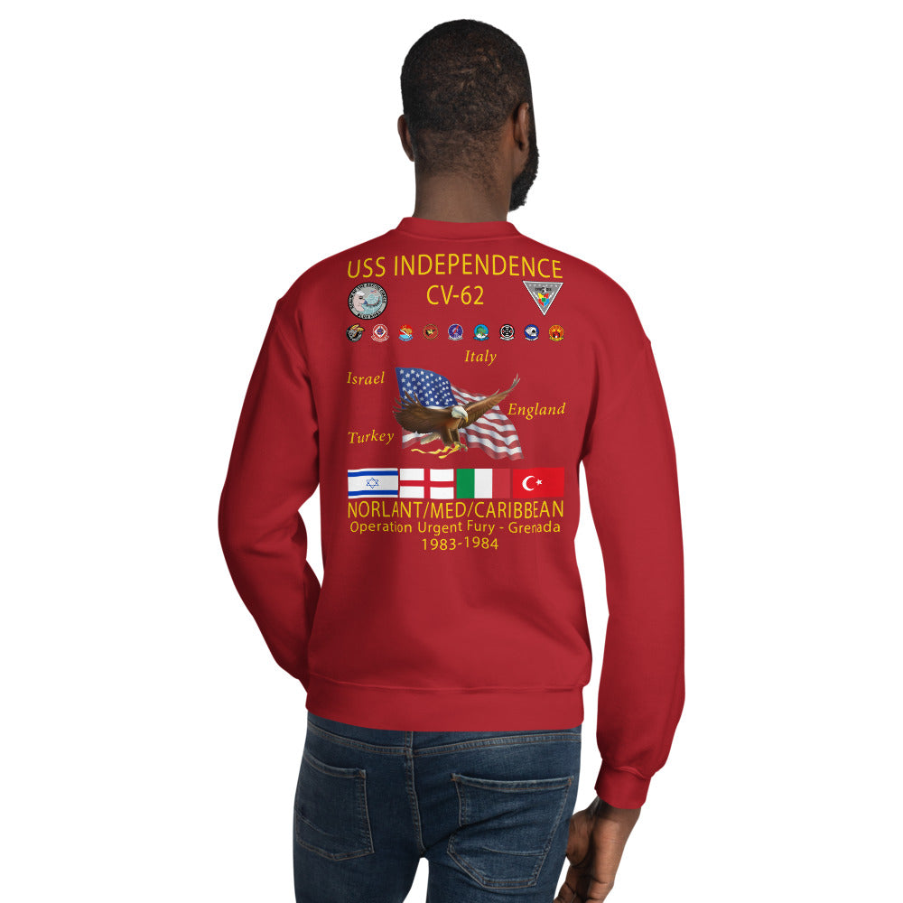 USS Independence (CV-62) 1983-84 Cruise Sweatshirt