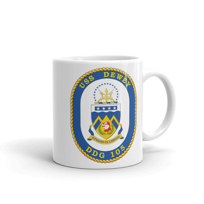 USS Dewey (DDG-105) Ship's Crest Mug