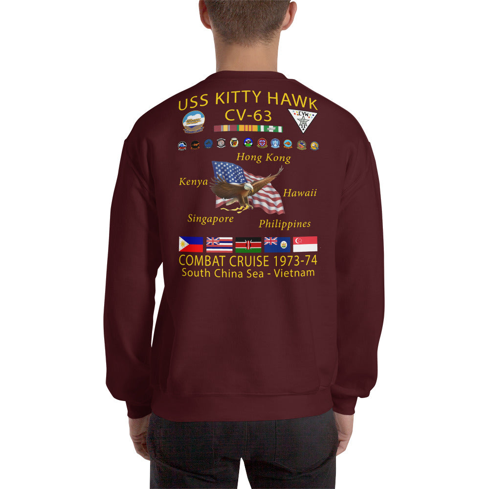 USS Kitty Hawk (CVA-63) 1973-74 Cruise Sweatshirt
