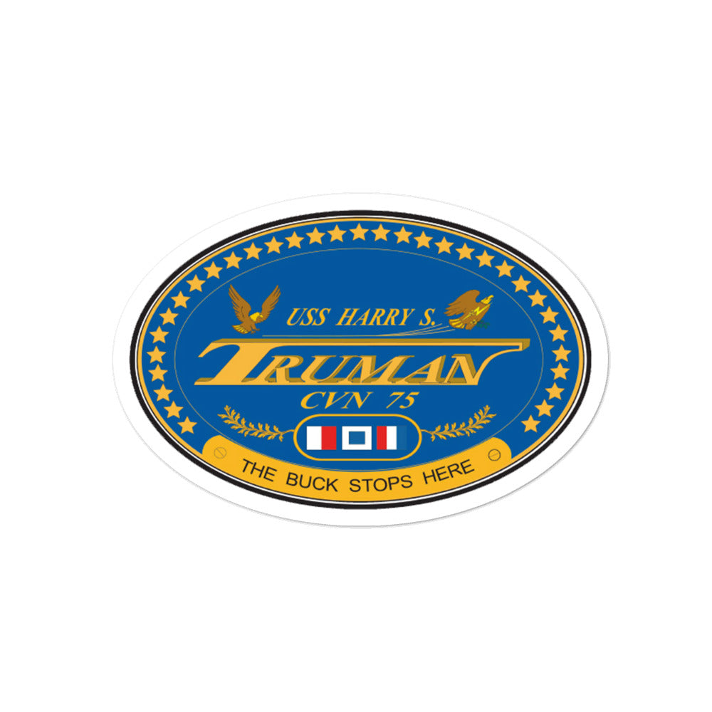 USS Harry S. Truman (CVN-75) Ship's Crest Vinyl Sticker