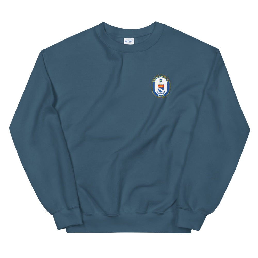 USS Ticonderoga (CG-47) Ship's Crest Sweatshirt