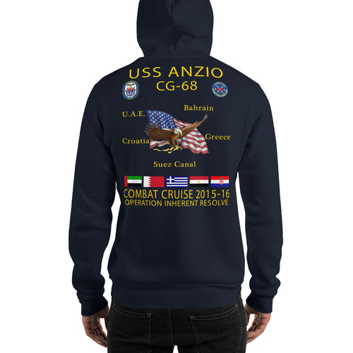 USS Anzio (CG-68) 2015 Cruise Hoodie