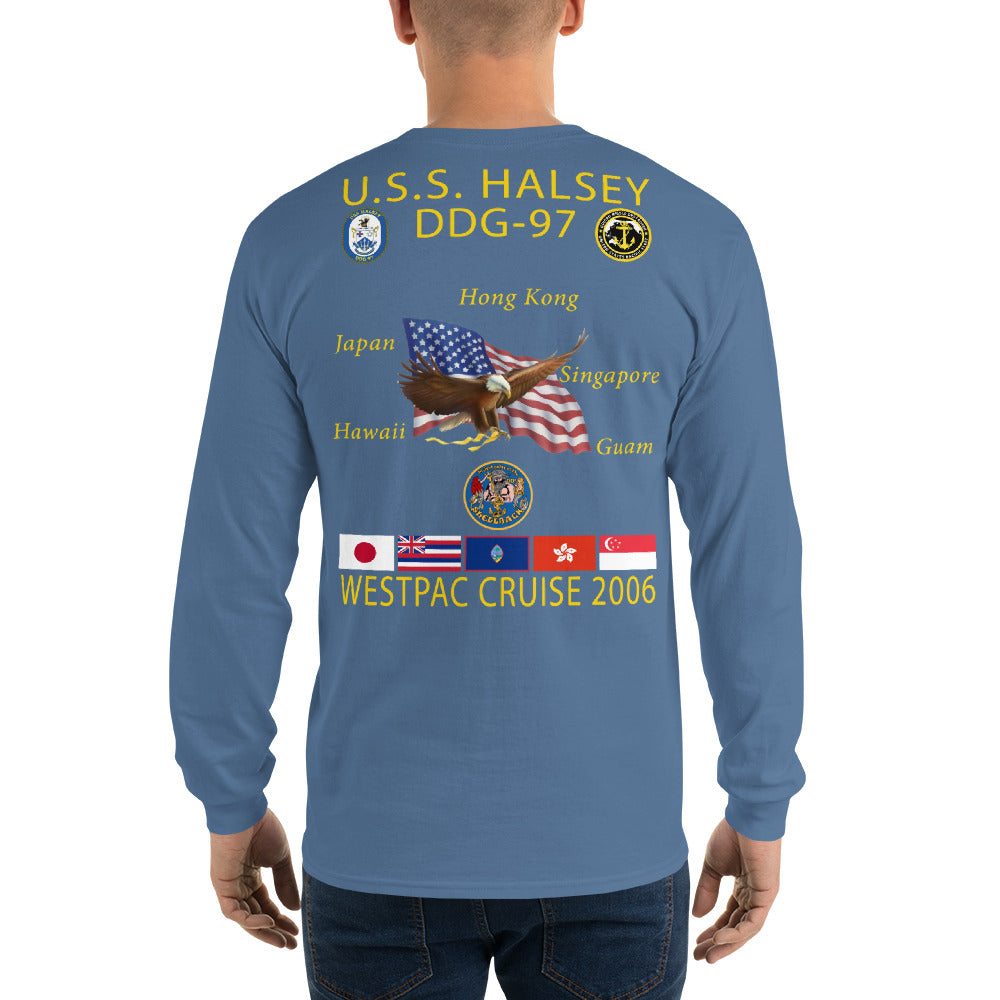 USS Halsey (DDG-97) 2006 Long Sleeve Cruise Shirt